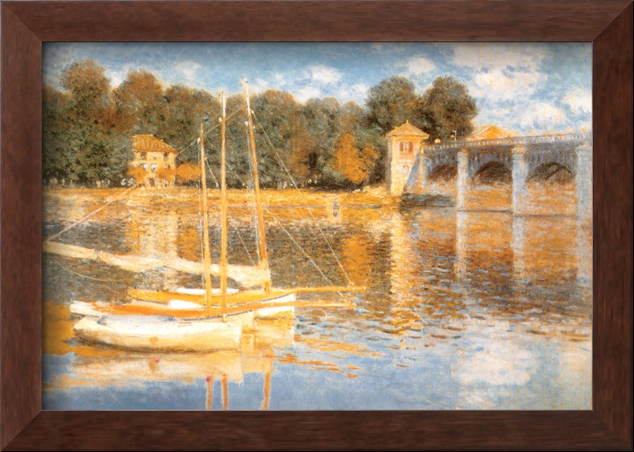 The Bridge At Argenteuil-Claude Monet Painting